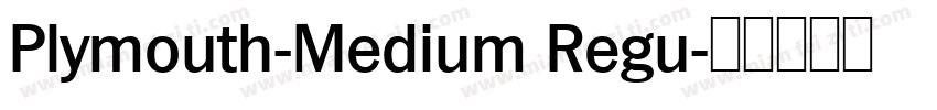 Plymouth-Medium Regu字体转换